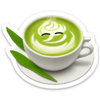 matcha tea latte sticker