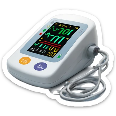 Blood pressure monitor in an intensive care unit  sticker