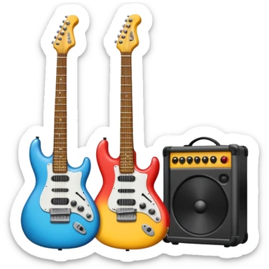 Emoticonos relacionados con la música rock sticker