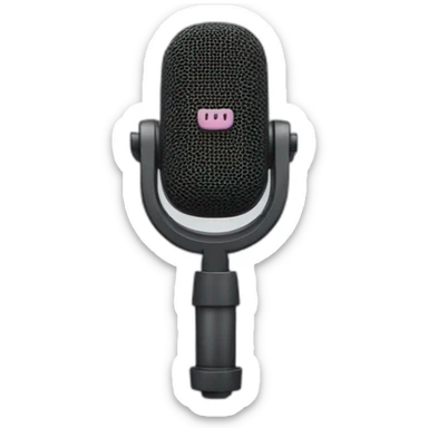 podcast microphone sticker