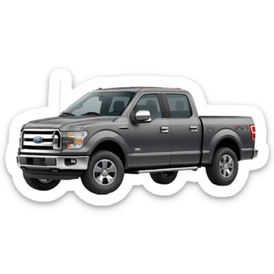 Dark Grey Ford F150 crew cab sticker