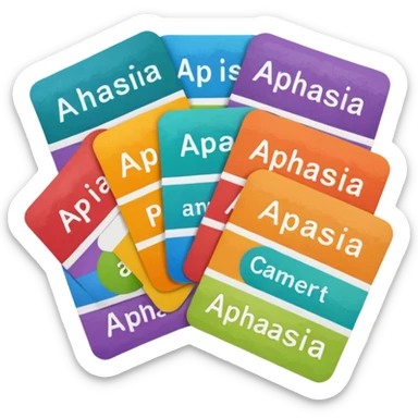 Aphasia patient cards sticker