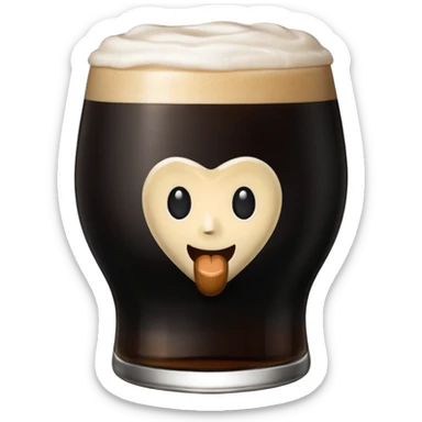 Guinness glass sticker