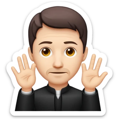 make a little finger emoji sticker