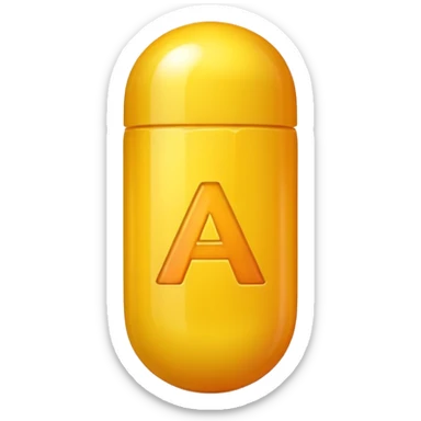 Vitamin A Case in Pill sticker