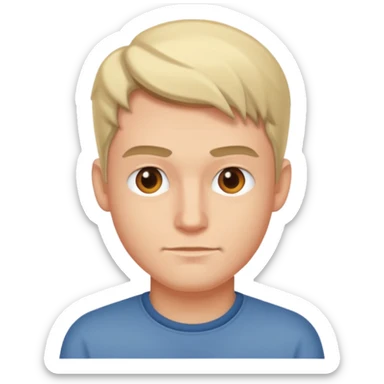 A dude side eyeing sticker