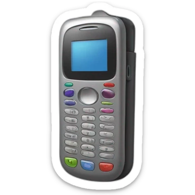2000s Flip-phone clamshell design sticker
