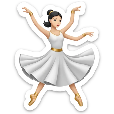 South-East (SE): "dancer_southeast: Create a minimal flat-vector dancer icon facing south-east. Pose rotated to face SE, maintaining dynamic motion. Black stroke 2px on transparent background, square canvas 1:1, SVG vector style, no text or facial features." sticker