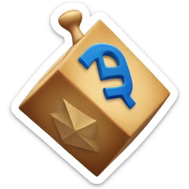 dreidel sticker