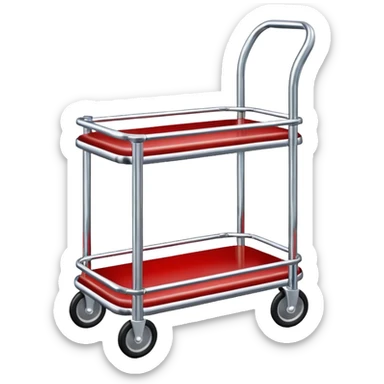 hotel lobby luggage trolley sticker