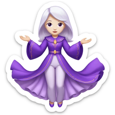 -18 branco e roxo sticker