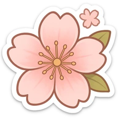 sakura cherry blossom flower, remove background sticker