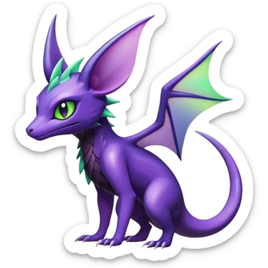 Shiny Salandit-Noivern-Espeon-Hybrid (Full body) sticker