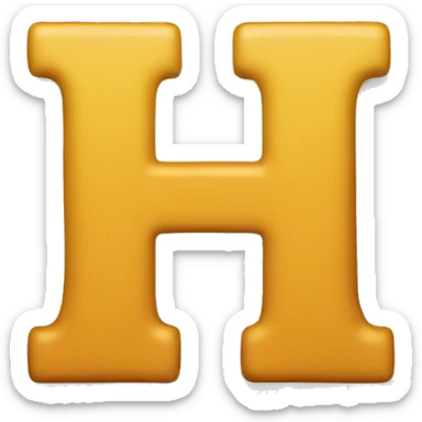 Letter H sticker