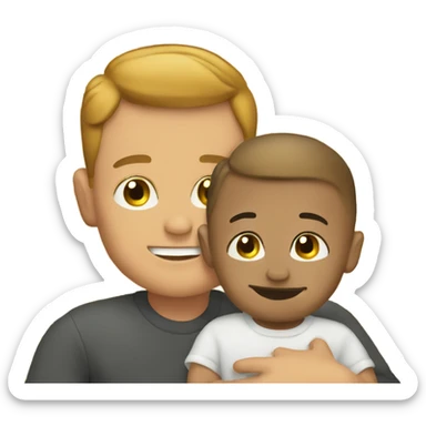 Gay Men and Baby sticker