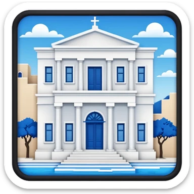 Greece style with mama Mia vibes sticker