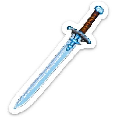 Iron sword with runic engravings on blade sticker