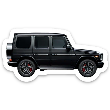 Black Mercedes g wagon sticker