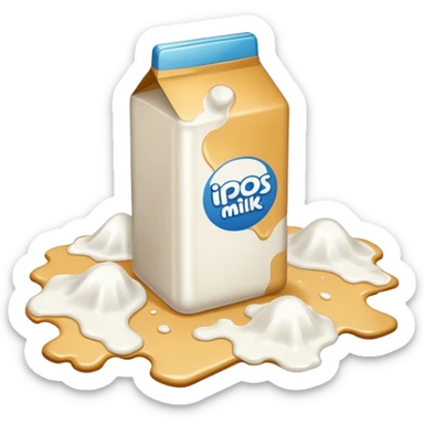 spoiled milk floor spill sticker