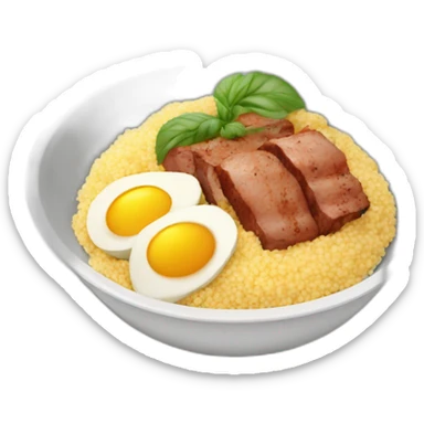 Meal of couscous with meat sticker