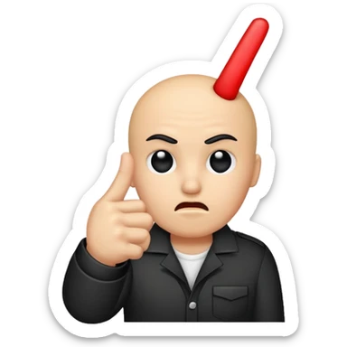 A baddie showing middle finger  sticker