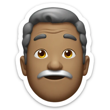 Man drool smoke sticker