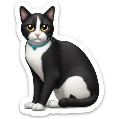 Tuxedo cat  sticker