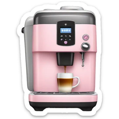 Light Pink coffee machine  sticker