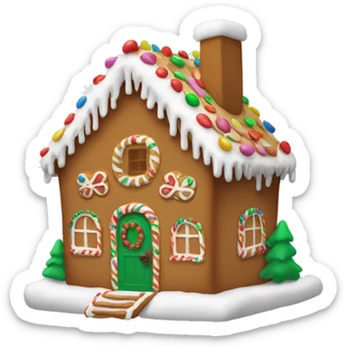 Gingerbread house sticker