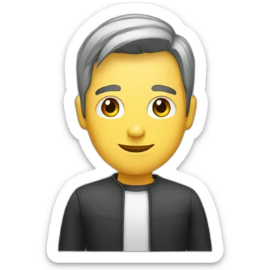 Persona en una sala de espera sticker