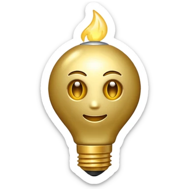 Gera emoji de lamparina de enfermagem  sticker