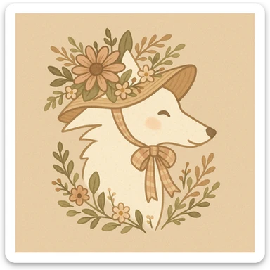 Give the Overwolf logo a cute cottagecore makeover sticker