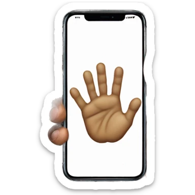 front side iPhone 16 in man hand no bad fingers sticker