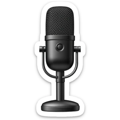 studio microphone device sticker