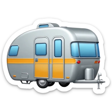 shiny caravan sticker