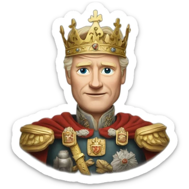 King Harald of Norway sticker