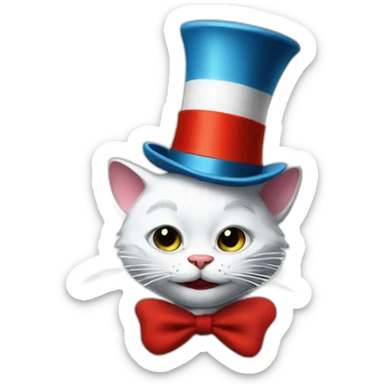 cat in the hat but weird sticker