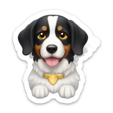 Appenzeller Sennenhund as angel sticker