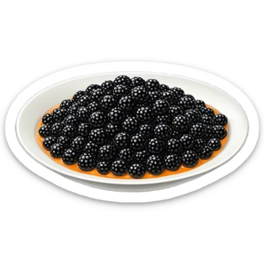 Portion of black caviar  sticker