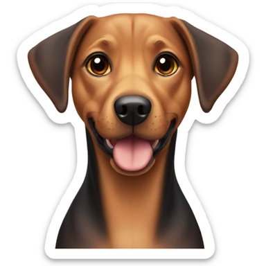Pinscher Labrador mix sticker