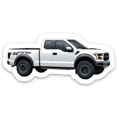 Ford f150 Raptor - Ford (Model Year: 2024) (Iconic colour: White) sticker