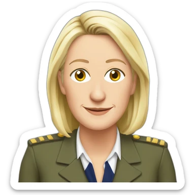 France Marine Lepen political sticker