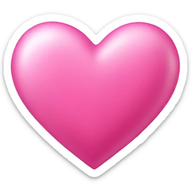 pink heart  sticker