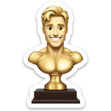 “Most handsome Man” trophy sticker