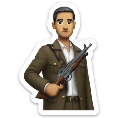 Vito Scaletta with Tommy gun sticker