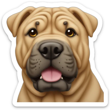 Shar pei sticker