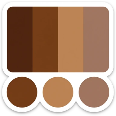 Chocolate brown sticker