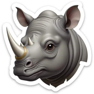 cinematic-noble-rhinoceros-portrait-emoji,-poised-and-regal,-with-a-massive,-powerful-build-and-a-thick,-deep-set-soulful-piercing-eyes,-simplified-yet-sharp-and-sophisticated-features,-highly-detailed, large eyes sticker