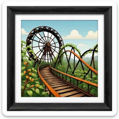 abandoned amusement park sticker