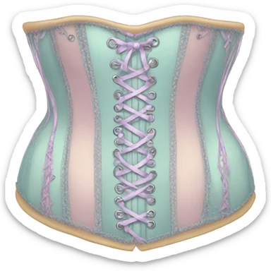 Pastel corset  sticker